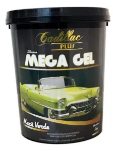 Silicone Mega Gel 1kg Cadillac Proteção e Acabamento Maçã Verde