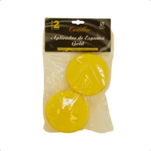 Aplicador De Espuma Amarelo Cadillac C/ 2Uni Alta Qualidade