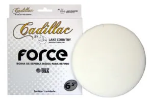 Boina De Espuma Média Para Refino Force Branca 6,5 Cadillac